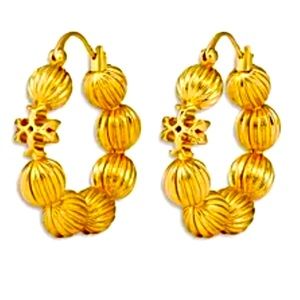 Tory burch hoops earrings